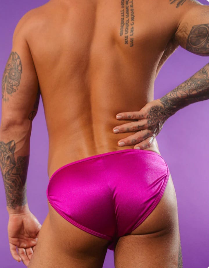 Electric Fuchsia Cutout Thong
